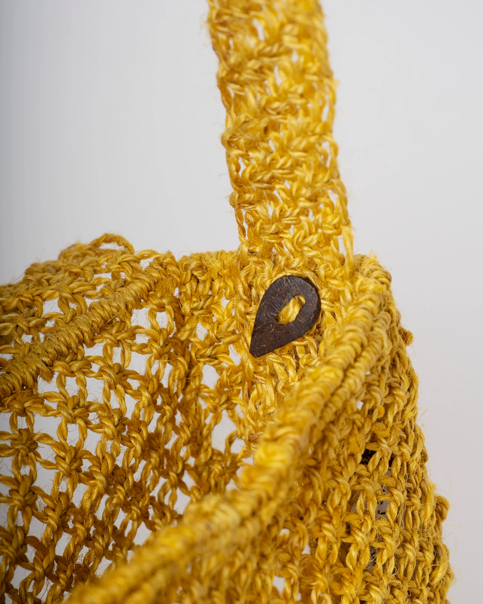 Women’s Premium Jute Beach Tote Bag – Lola Sweetheart Yellow - Image 5