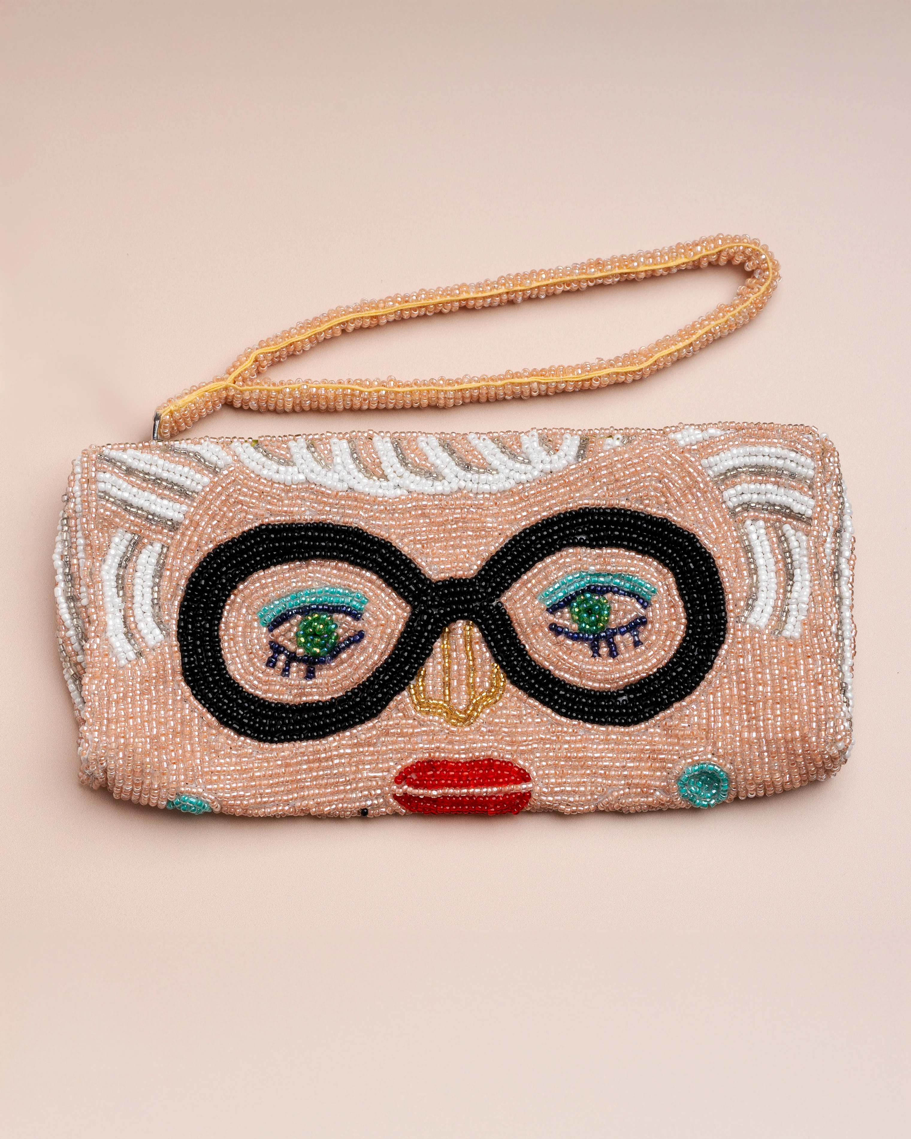 Women's Clutch Beaded Crystal Embellishment - Iris