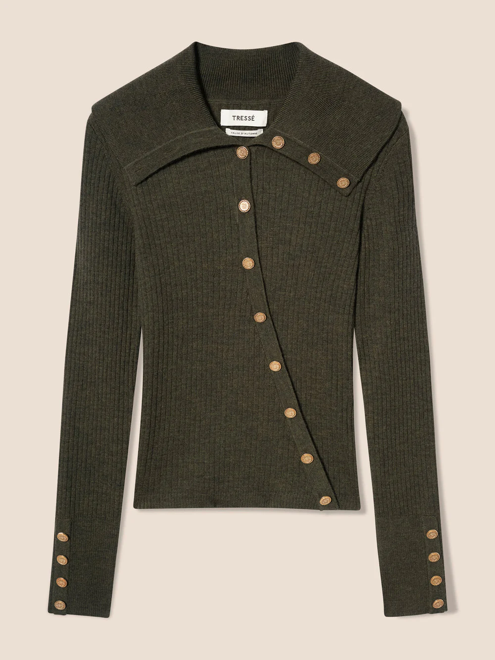 Pullover Moma Flecked-Khaki