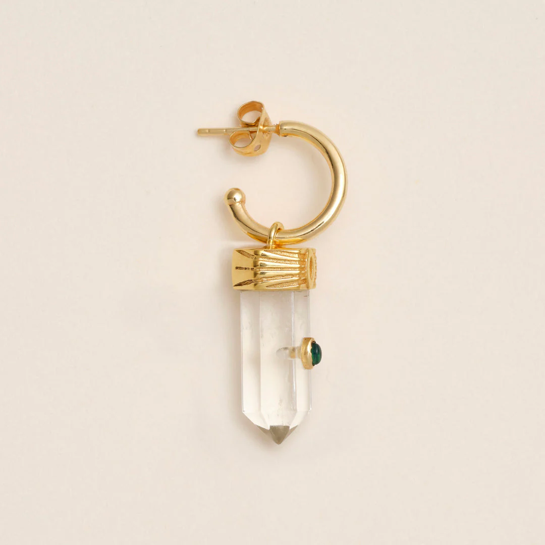 Earring Amuleto Boucles Vert-Onyx