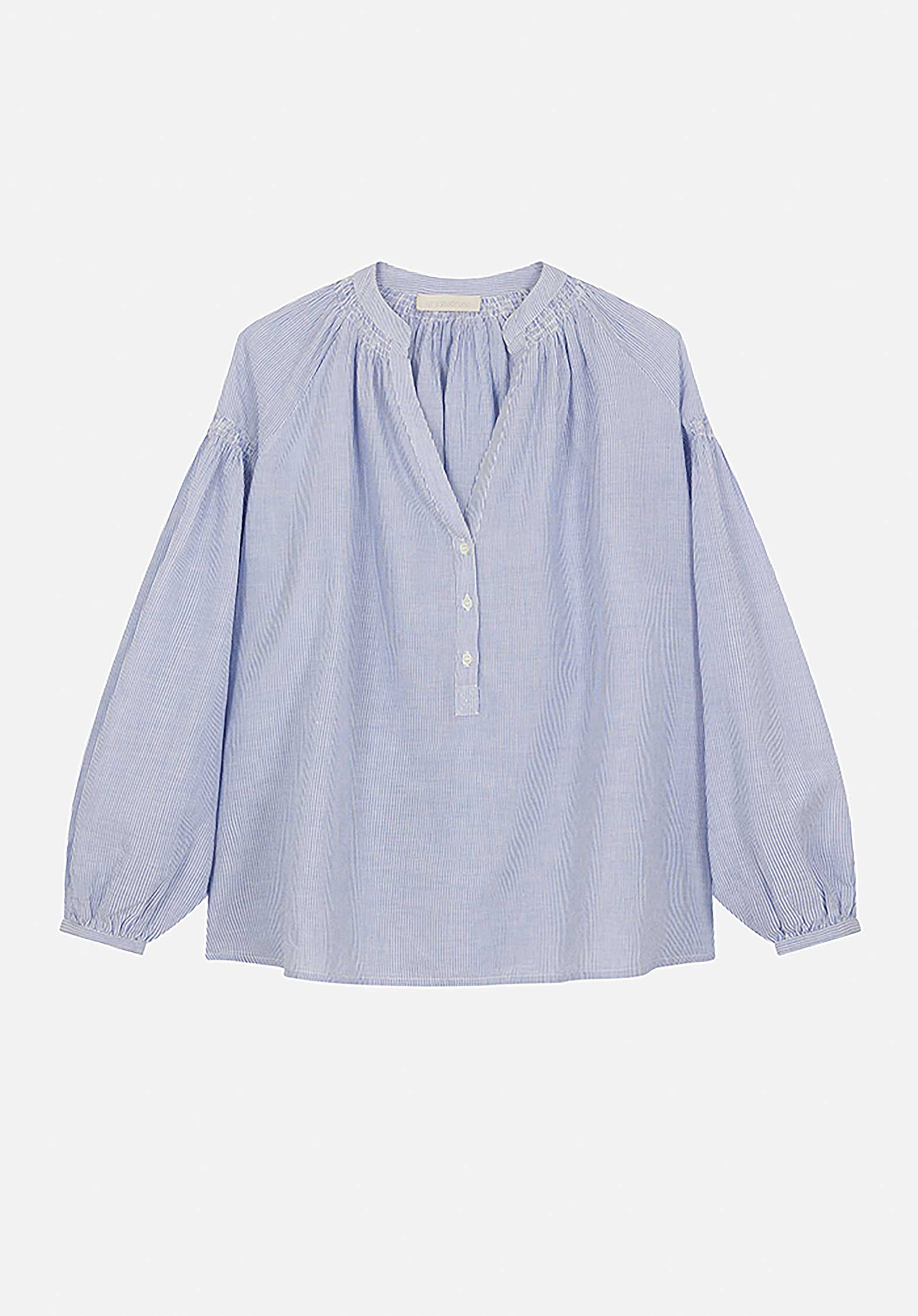 Blouse 1eva94-v09117 Blanc-Bleu - Image 6