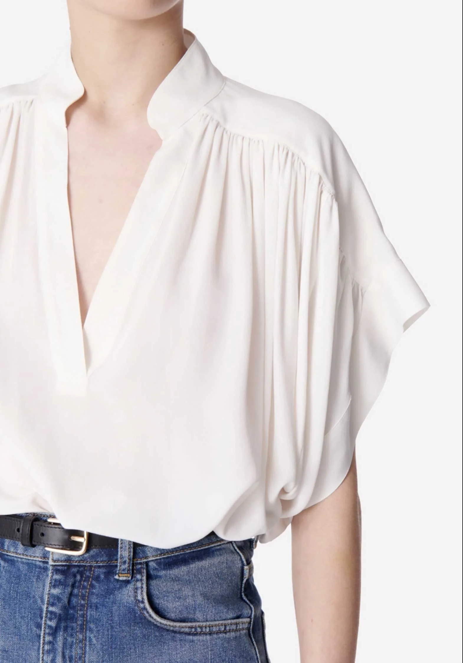 Blouse 5hva01-v09005 Blanc - Image 3