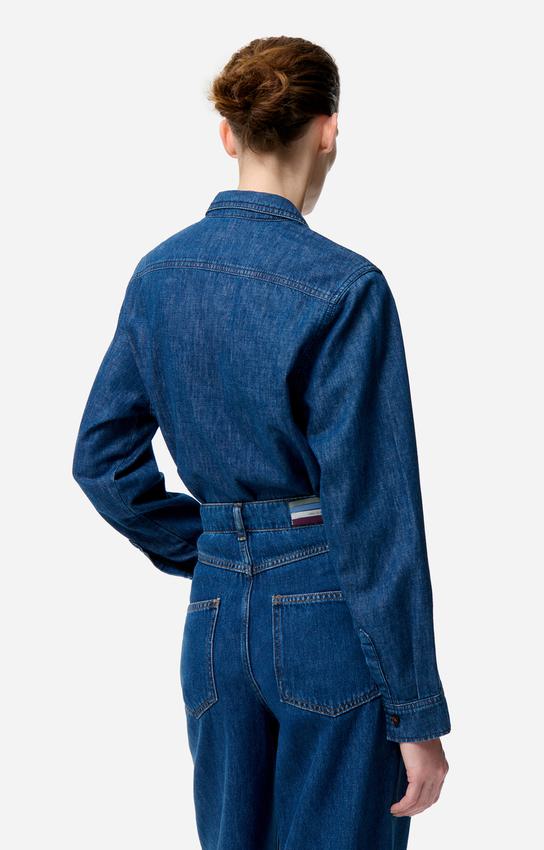 Denim Shirt 1hva28-v09174 Royal - Image 3