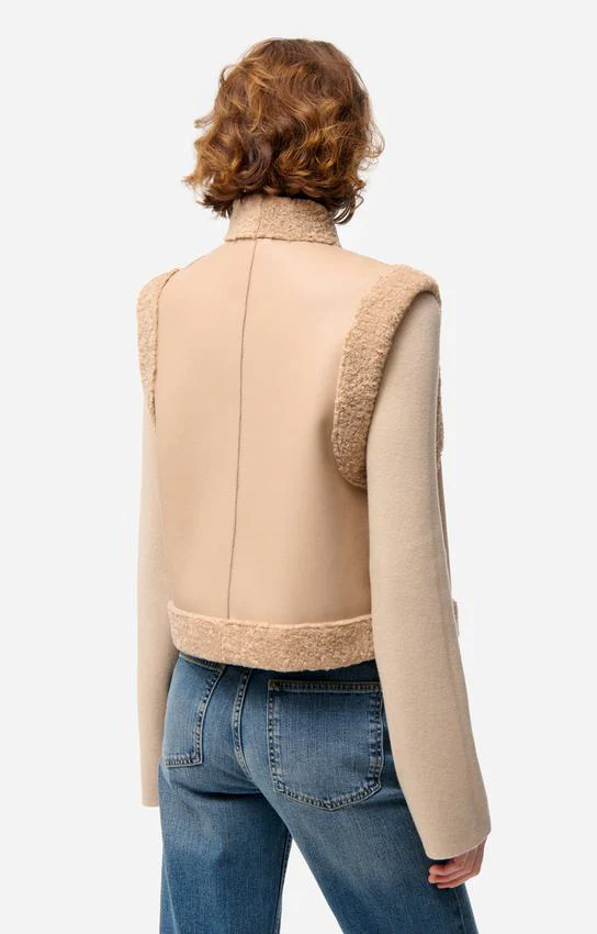 Gilet 4hva41-v02707 Biscuit - Image 4