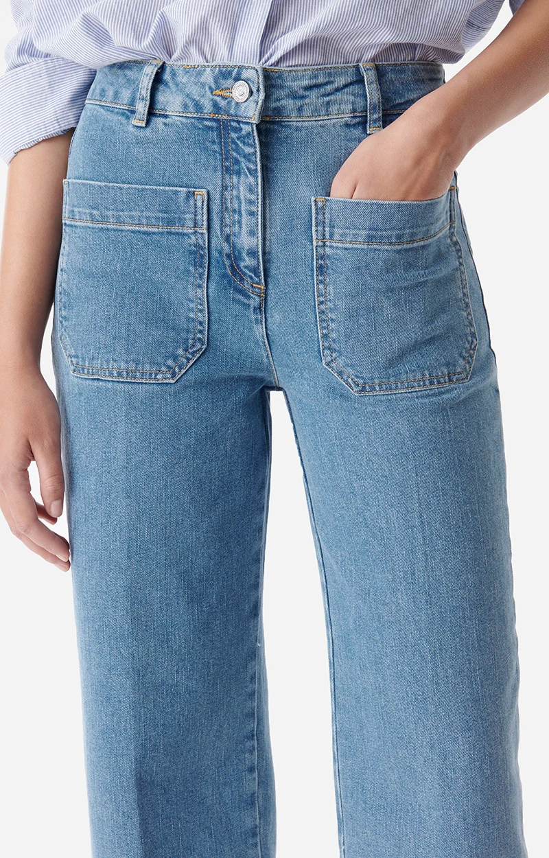 Jeans 1eva69-v04002 Indigo-Clair - Image 4