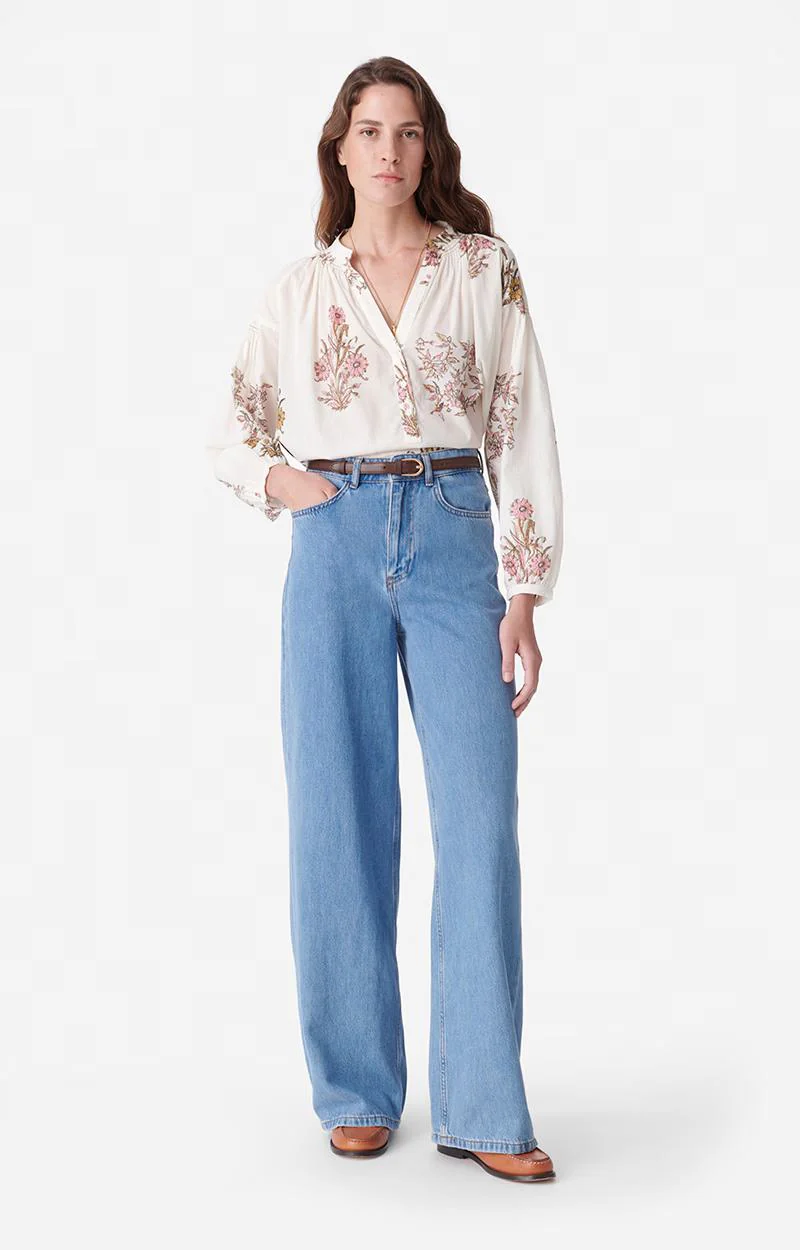 Jeans 3eva66-v04012 Indigo-Clair