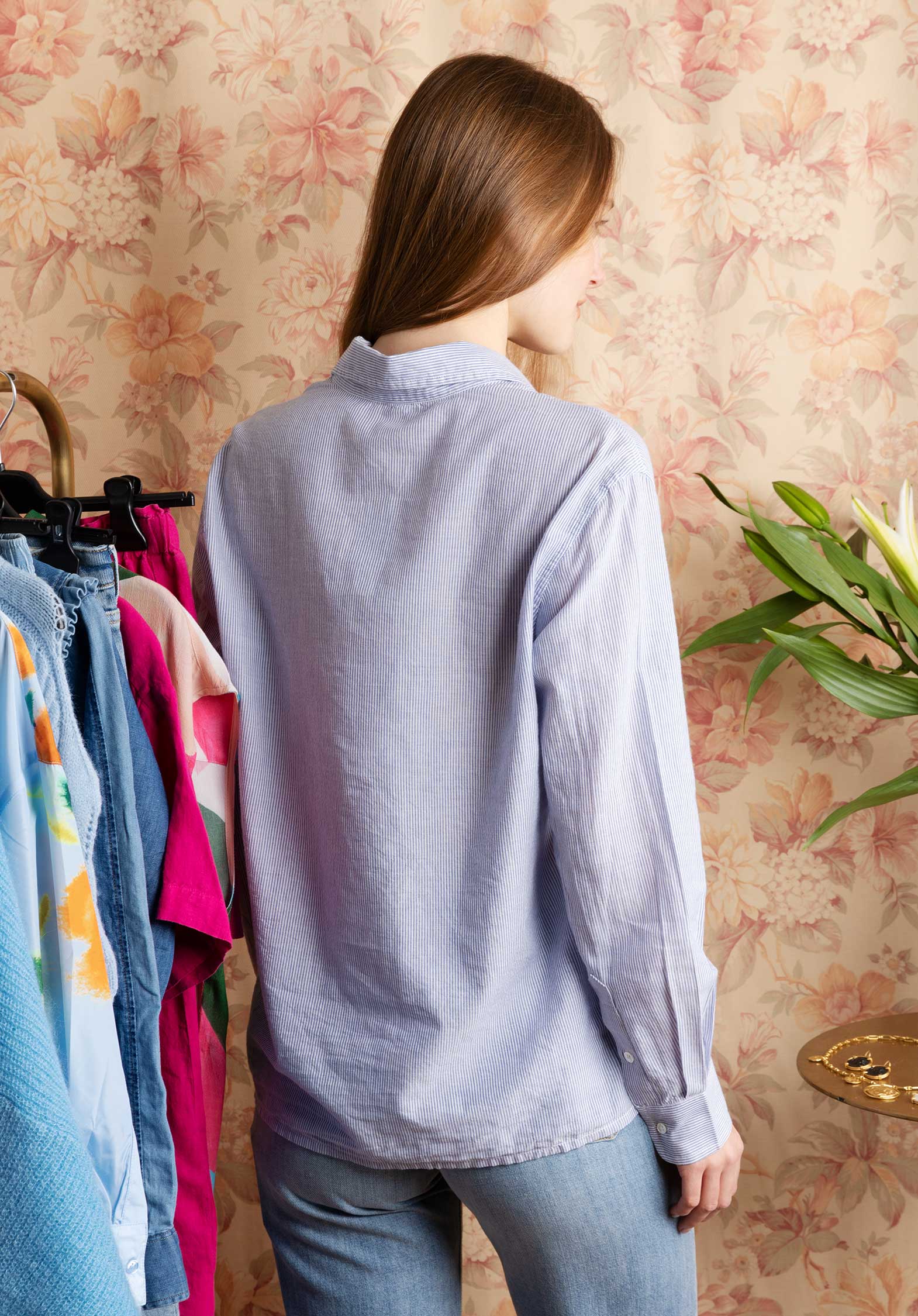 Shirt 1eva94-v09116 Blanc-Bleu - Image 2
