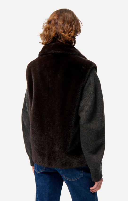Gilet 5hva39-v03743 Brun - Image 3