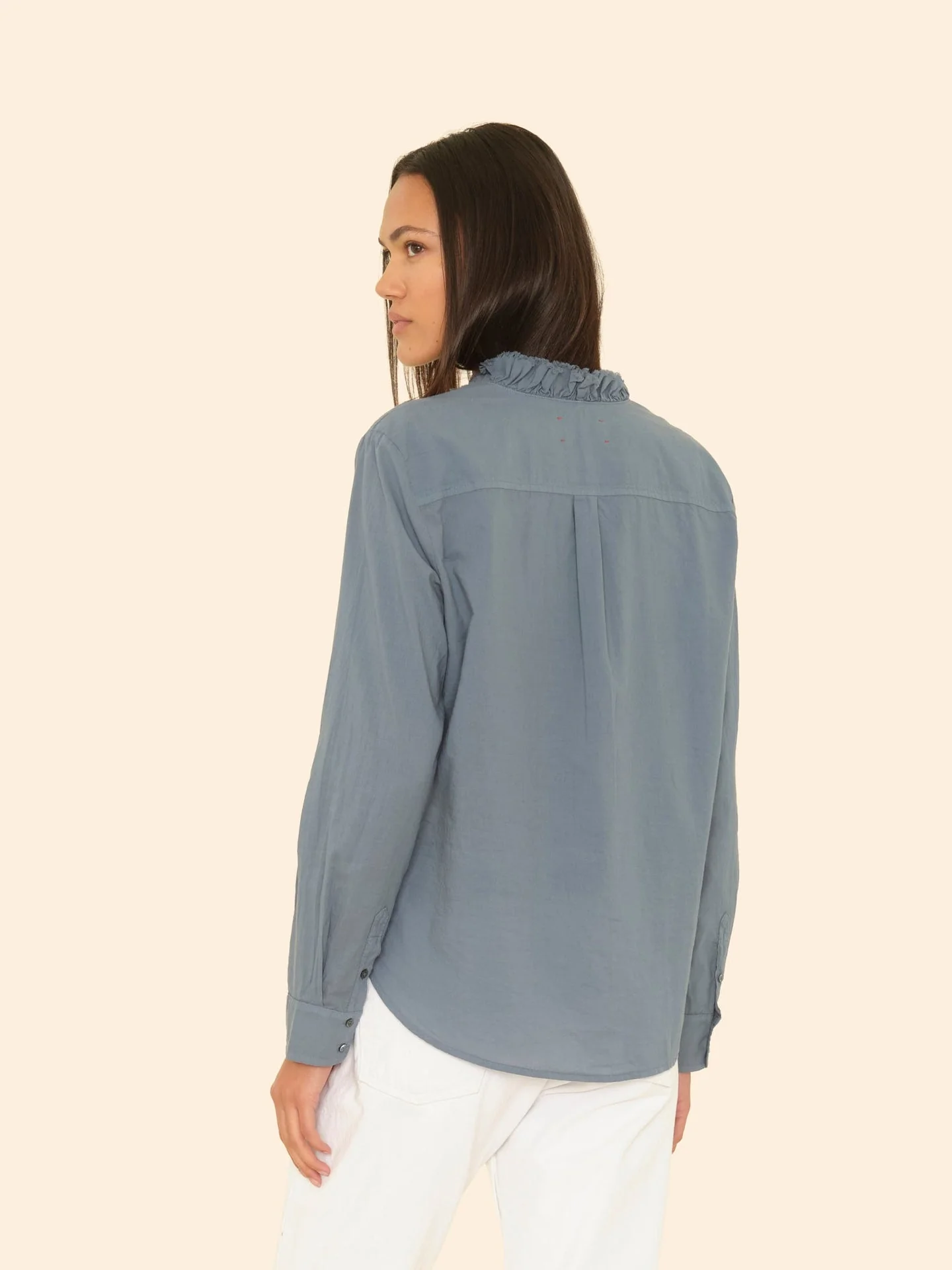 Blouse Kayde Shirt Steely-Blue - Image 2