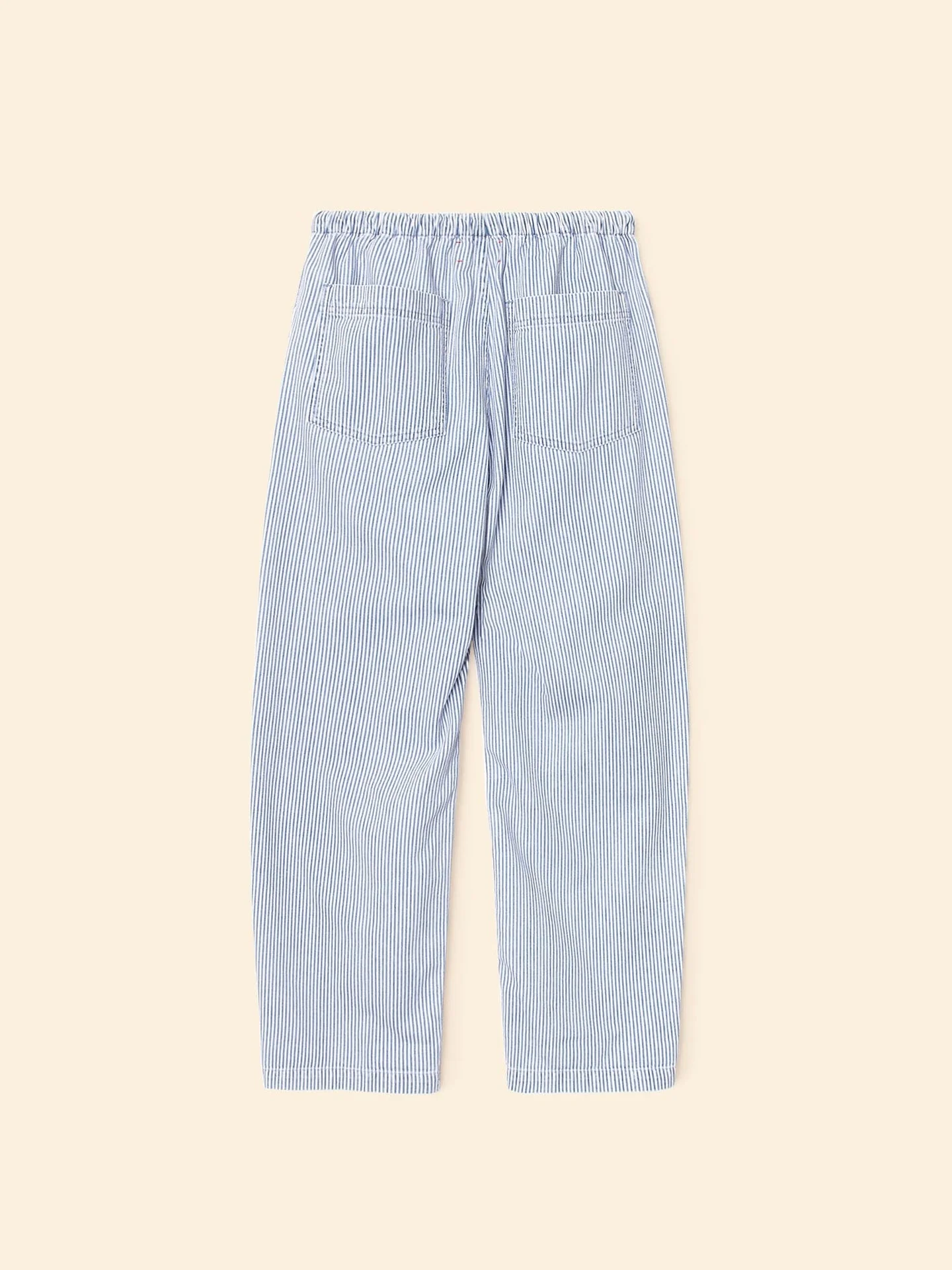 XIRENA Women's Baxter Barrel Leg Striped Denim Jeans - Railroad Blue Blue-Railroad - Image 4