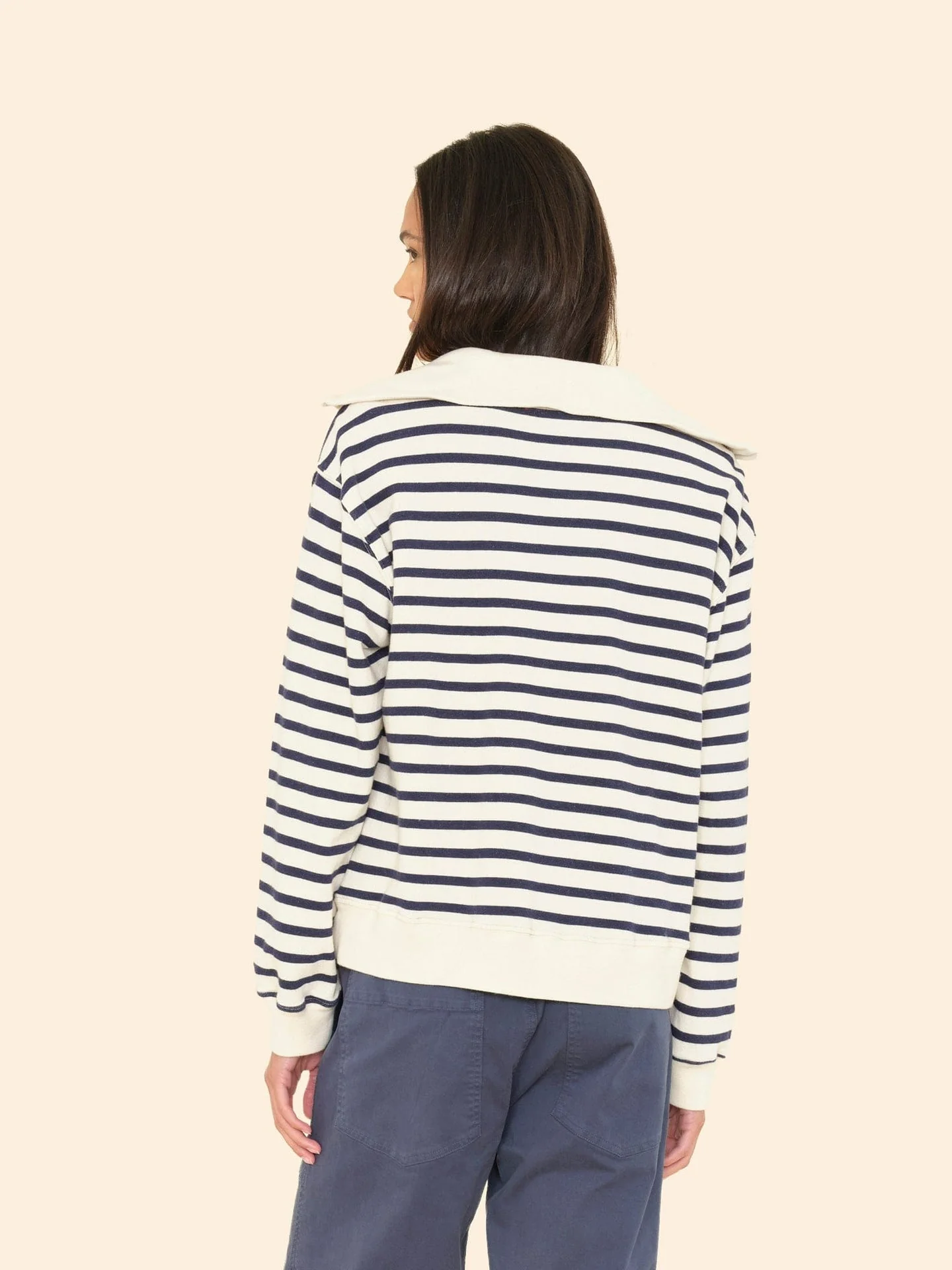 Sweatshirt Kat Sweatshirt Natural-Stripe - Image 3